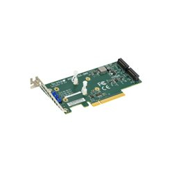 SUPERMICRO AOC-SLG3-2M2-O Supermicro AOC-SLG3-2M2-O PCIe Add-On Card for up to two NVMe SSDs