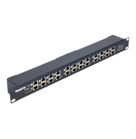 Zasilacz EXTRALINK PoE injector 12 portowy gigabit