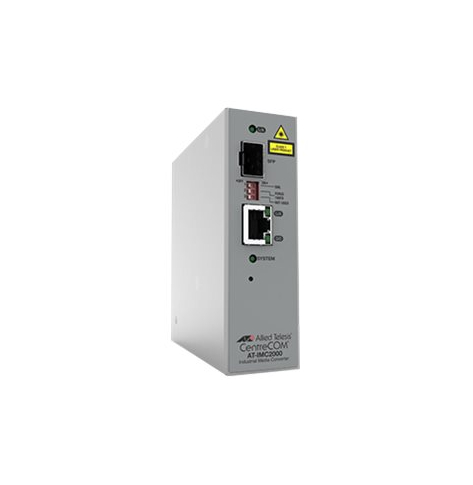 Światłowodowy konwerter mediów ALLIED TAA 10/100/1000T to 100X/1000X SFP Industrial Temp Gigabit Media Converter