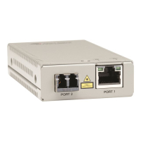 Światłowodowy konwerter mediów ALLIED TAA 10/100TX to 100FX/LC MM Media & Rate Converter Multi-region PSU