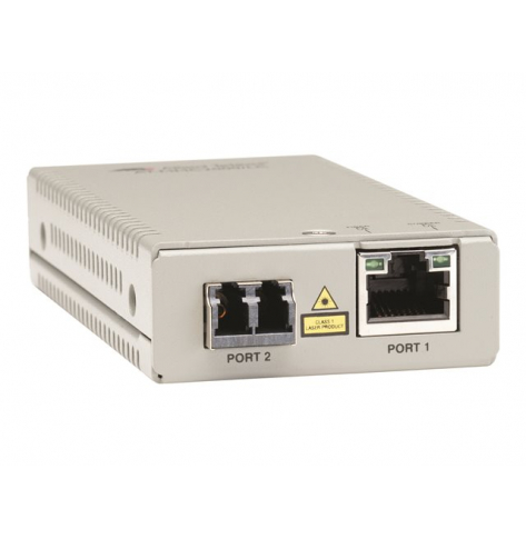 Światłowodowy konwerter mediów ALLIED TAA 10/100TX to 100FX/LC MM Media & Rate Converter Multi-region PSU