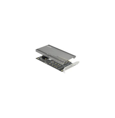 DELOCK PCI Express x16 Card to 4 x internal NVMe M.2 Key M