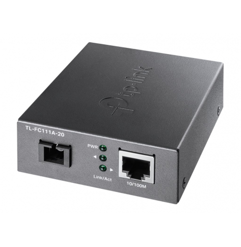 TP-LINK TL-FC111A-20 10/100 RJ45 to 100Mbps Single-mode SC WDM Bi-Directional Fiber Converter TX:1310 RX:1550 20km