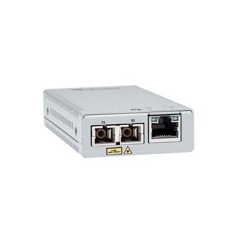 Światłowodowy konwerter mediów ALLIED Single Mode Mini Media and Rate Converter 10km MMC2000 10/100/1000T to 1000LX/SC