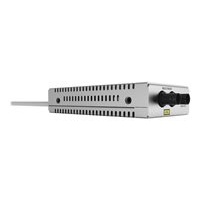 Adapter ALLIED USB -A or -C to 100SX/ST Fast Ethernet mini media converter with multi-mode ST fiber connector