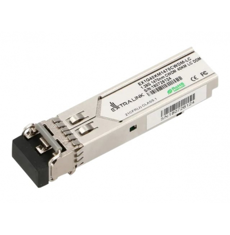 Moduł EXTRALINK SFP CWDM 1.25G 1470nm SM 40km LC DDM