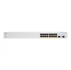 Switch Cisco CBS220-16P-2G-EU Business Switching CBS220 Smart 16 portów 10/100/1000 (PoE+) + 2 porty Gigabit SFP (uplink)