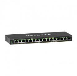 Switch NETGEAR GS316EP-100PES 16PT GE Plus 16-portów - 15 portów 10/100/1000 (PoE+) 1 port SFP