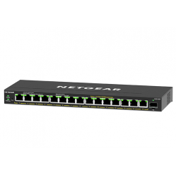 Switch NETGEAR GS316EP-100PES 16PT GE Plus 16-portów - 15 portów 10/100/1000 (PoE+) 1 port SFP