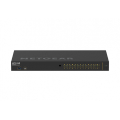 Switch zarządzalny NETGEAR AV Line M4250-26G4F-PoE+ 24-porty 10/100/1000 (PoE+) 2 porty 10/100/1000 4 porty 1000Base-X SFP