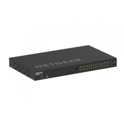 Switch zarządzalny NETGEAR AV Line M4250-26G4F-PoE+ 24-porty 10/100/1000 (PoE+) 2 porty 10/100/1000 4 porty 1000Base-X SFP