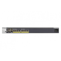 Switch zarządzalny NETGEAR GSM4210P-100NES 10-portów - 6 portów 100/1000/2.5G (PoE+) 2 porty 100/1000/2.5G/5G (PoE+) 2 porty 1 Gigabit / 10 Gigabit SFP+