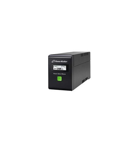 UPS POWERWALK VI 600 SW IEC Power Walker UPS Line-Interactive 600VA 3x IEC C13 PURE SINE RJ11/RJ45 USB LCD