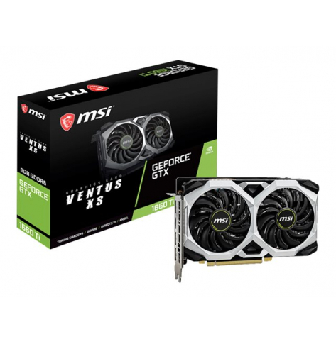 Karta graficzna MSI GEFORCE GTX 1660 TI VENTUS XS 6G VGA 1xDP 1xHDMI