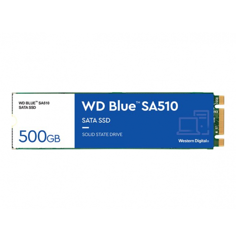 Dysk WD Blue SA510 SSD 500GB M.2 2280 SATA III 6Gb/s internal single-packed