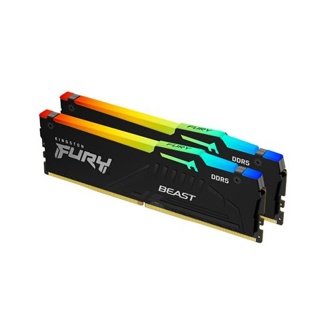 Pamięć Kingston 16GB 5600MHz DDR5 CL40 DIMM Kit of 2 FURY Beast RGB