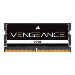 CORSAIR VENGEANCE 16GB 2x8GB DDR5 4800MHz SODIMM Unbuffered 40-40-40-77 czarny PCB Std PMIC 1.1V