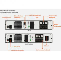 VERTIV EDGE UPS 3kVA 230V 2U Rack/Tower