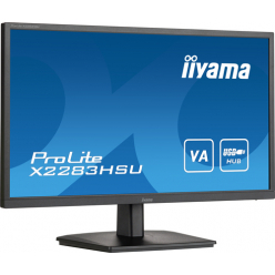 Monitor IIyama X2283HSU-B1 21.5inch VA-panel 1920x1080 250cd/m2 1ms HDMI DP USB 2x2.0 