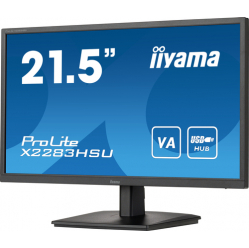 Monitor IIyama X2283HSU-B1 21.5inch VA-panel 1920x1080 250cd/m2 1ms HDMI DP USB 2x2.0 