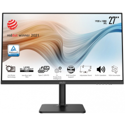 Monitor MSI Modern MD272P 27" IPS 75Hz 4ms Type-C 65W 1xUSB 2.0 Type B 2xUSB 2.0 Type A czarny