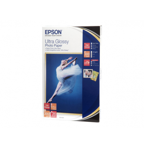 EPSON papier fotograficzny Ultra polysk 10x15 20sheet for Stylus R200 R300 R320 R800 RX425 RX500 RX600 RX620 C43 44 45 46 62