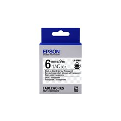 Taśma EPSON LK-2TBN Transparent Noir/Transparent 6/9