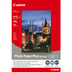 Papier CANON 1686B015 SG201 Plus Semi-polysk 260g 10x15cm 50ark