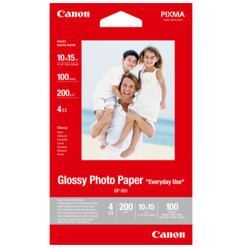 Papier CANON 0775B003 Papier Canon GP501 polysk 170g 10x15cm 100 arkuszy
