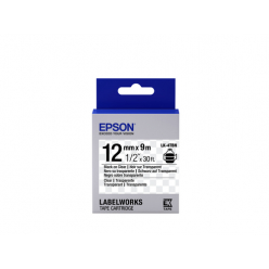 Taśma EPSON LC-4TBN9 Transp.czarny tape 12mm