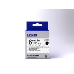 Taśma EPSON LK-2TBN Transparent Noir/Transparent 6/9