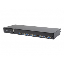 Switch modularny KVM DIGITUS DS-72213 8 portów KVM HD-15 2 porty klawiatury/ myszy (USB A),