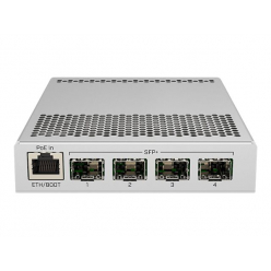 Switch MIKROTIK CRS305-1G-4S+IN 5-portów - 4 porty SFP+ 1 port 10/100/1000 (PoE)