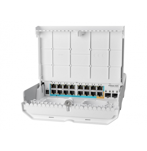 Switch MIKROTIK netPower 15FR 15 x 10/100 (pasywne/zwrotne PoE) + 2 x SFP + 1 x 10/100 (PoE)