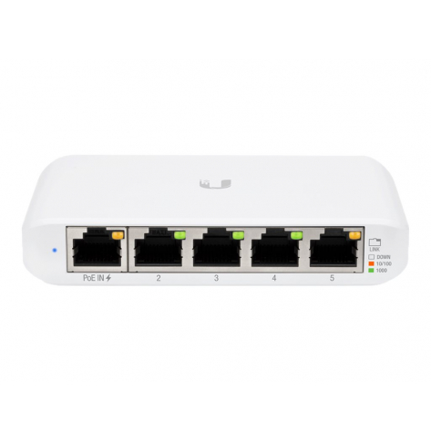 Switch smart UBIQUITI USW-Flex-Mini-5 UniFi 5-portów - 4 porty 10/100/1000 1 port 10/100/1000 (PoE+)