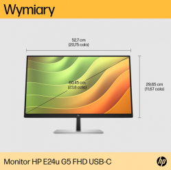 Monitor HP E24u G5 23.8" Full HD 75Hz, HDMI, DP, USB-C