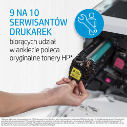 Toner HP 654X czarny, wysoka wydajność | 20500 str.