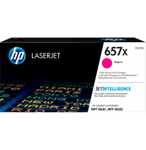 Toner HP 657X magenta, wysoka wydajność | 23000 str.