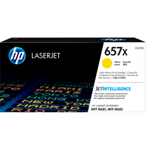 Toner HP 657X żółty, wysoka wydajność | 23000 str.