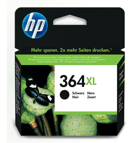 Tusz HP 364XL czarny, wysoka wydajność | 550 str.