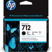 Tusz HP 712 czarny | 80 ml