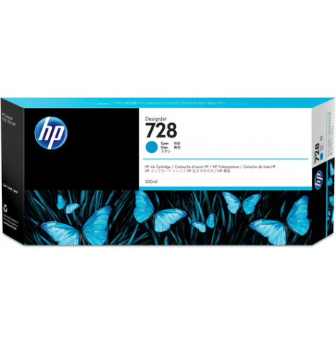 Tusz HP 728 cyan | 300 ml