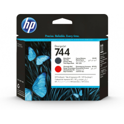 Głowica drukująca HP 744 Czarny mat, czerwień chromatyczna