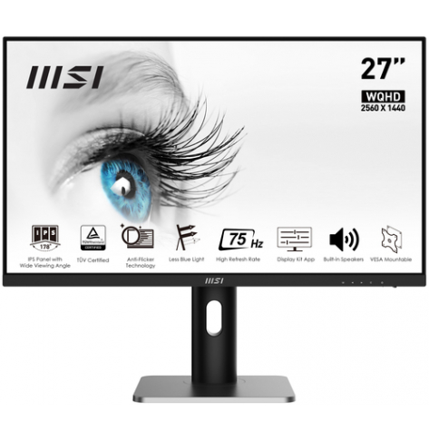 Monitor MSI PRO MP273QP 27 IPS WQHD HDMI DP Pivot