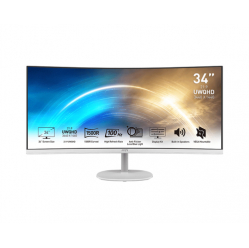 Monitor MSI PRO MP341CQW 34 VA UWQHD Curved HDMI DP glosniki