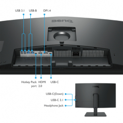 Monitor BENQ PD2705U 27 LED UHD HDMI DP USB-C   czarny