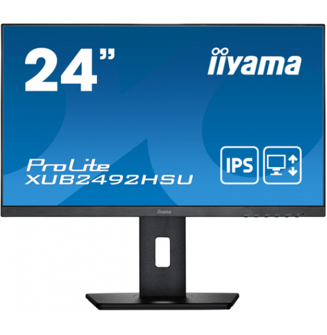 Monitor IIYAMA XUB2492HSU-B5 24 ETE IPS FHD Business VGA HDMI DP USB-HUB glosniki