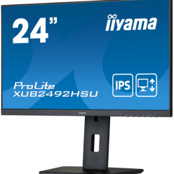 Monitor IIYAMA XUB2492HSU-B5 24 ETE IPS FHD Business VGA HDMI DP USB-HUB glosniki