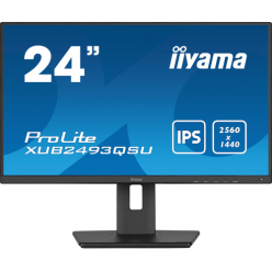 Monitor IIYAMA XUB2493QSU-B5 23.8 ETE IPS QHD HDMI DP USB-HUB glosniki Pivot