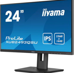 Monitor IIYAMA XUB2493QSU-B5 23.8 ETE IPS QHD HDMI DP USB-HUB glosniki Pivot